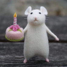Load image into Gallery viewer, Felt Mouse and Pumpkin Ornament