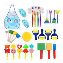 Load image into Gallery viewer, Children's Sponge Painting Tool Set
