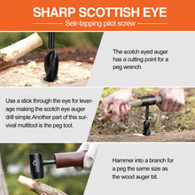 Load image into Gallery viewer, UPGRADE BUSHCRAFT HAND AUGER WRENCH