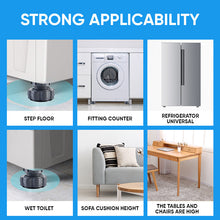 Load image into Gallery viewer, 4 Pcs Adjustable Height Washing Machine Support