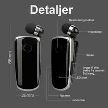Load image into Gallery viewer, Collar-clip Bluetooth Headset
