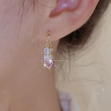 Load image into Gallery viewer, Golden Glitter Colorful Zircon Earrings