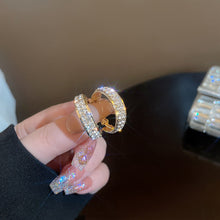 Load image into Gallery viewer, Sparkle Small Hoop Earrings