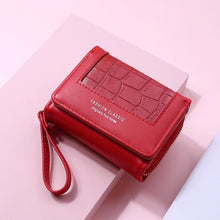Load image into Gallery viewer, Large Capacity Multi-card Zipper Tri-fold Coin Purse