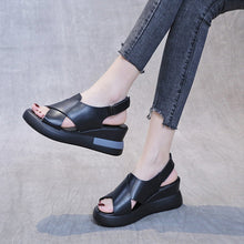 Load image into Gallery viewer, Women's Open Toe Platform Fish Mouth Slippers &amp; Sandals