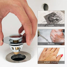 Load image into Gallery viewer, Universal Stainless Steel Pop-up Drain Filter