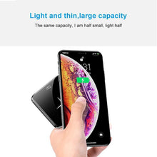Load image into Gallery viewer, Mini Power Bank Portable Charger 10000mAh High Capacity with LCD mirror Display 