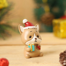 Load image into Gallery viewer, Handmade Animal Santa Ornaments