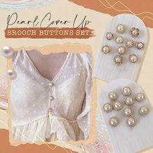 Load image into Gallery viewer, Pearl Cover Up Brooch Buttons Set(10pcs)