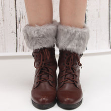 Load image into Gallery viewer, Women Fur Trim Boot Cuff Toppers Cover Leg Warmers