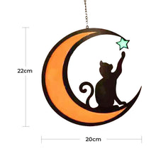Load image into Gallery viewer, Moon Black Cat Decorations