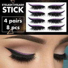 Load image into Gallery viewer, Reusable Eyeliner And Eyelash Stickers 2 in 1 (4 Pairs)