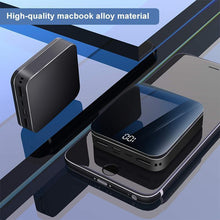 Load image into Gallery viewer, Mini Power Bank Portable Charger 10000mAh High Capacity with LCD mirror Display 