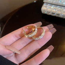 Load image into Gallery viewer, Sparkle Small Hoop Earrings