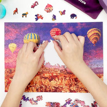 Load image into Gallery viewer, Yin Yang-Mixed Colors Tai Chi Mandala Wooden Puzzle