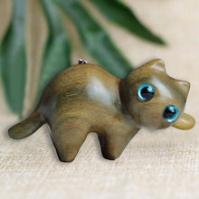 Load image into Gallery viewer, Handmade Wood Carved Cats Decoration