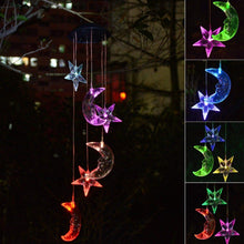Load image into Gallery viewer, Moon &amp; Stars Solar Light