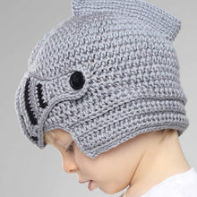 Load image into Gallery viewer, Hand-knitted Knight Hat