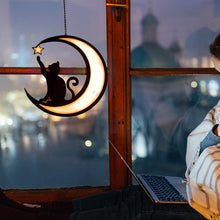 Load image into Gallery viewer, Moon Black Cat Decorations
