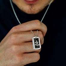 Load image into Gallery viewer, Motorcycle cross pendant necklace