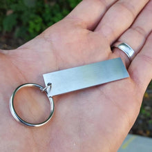 Load image into Gallery viewer, Stainless Steel  "I am strong" Keychain