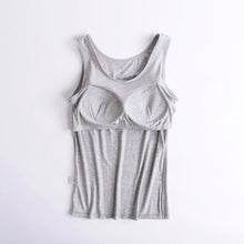Load image into Gallery viewer, Women Built-In Bra Casual Tank