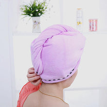 Load image into Gallery viewer, Hair-Drying Towel Cap