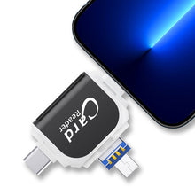 Load image into Gallery viewer, Multi-Port 4 i 1 Universal SD TF-kortleser