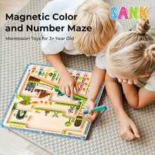 Load image into Gallery viewer, Magnetic Color and Number Maze