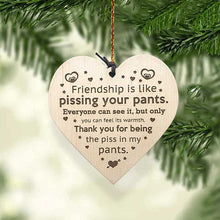 Load image into Gallery viewer, Friendship Wood Pendant Christmas Tree Decor（3pcs）