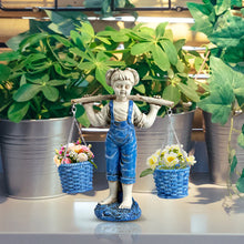 Load image into Gallery viewer, Little Girl Flowerpot Ornament