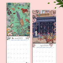 Load image into Gallery viewer, 🗓️2024 Nature and Wildlife Art Wall Calendar🗓️