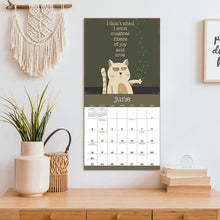 Load image into Gallery viewer, A Year of Snarky Cats 2024 Wall Calendar