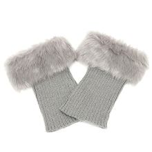 Load image into Gallery viewer, Women Fur Trim Boot Cuff Toppers Cover Leg Warmers