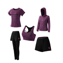 Load image into Gallery viewer, Women's Quick Dry Sportsuit Set Of 5PCs