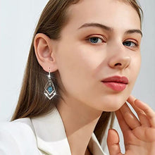 Load image into Gallery viewer, Square Rhombus Hoop Earrings for Women