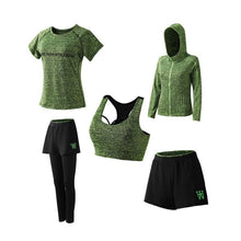 Load image into Gallery viewer, Women's Quick Dry Sportsuit Set Of 5PCs