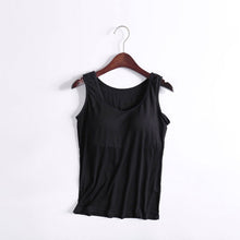 Load image into Gallery viewer, Women Built-In Bra Casual Tank