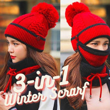 Load image into Gallery viewer, 3PCS Women Winter Scarf Set
