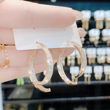 Load image into Gallery viewer, Fashion Cross Curved Earrings