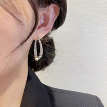Load image into Gallery viewer, Fashion Cross Curved Earrings