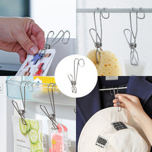 Load image into Gallery viewer, Stainless Steel Clothes Pins Hook Clip
