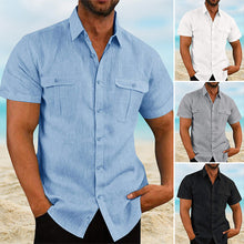 Load image into Gallery viewer, Stretch Short Sleeve Shirt with Pockets