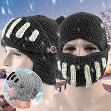 Load image into Gallery viewer, Hand-knitted Knight Hat