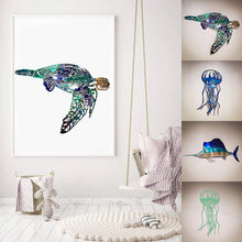 Load image into Gallery viewer, Metal Marine Animal Ornaments
