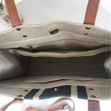 Load image into Gallery viewer, Women Straw New Color Matching Weaving Big Handbag