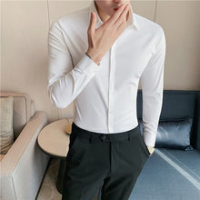 Load image into Gallery viewer, Men's Solid Color Business Stretch Shirt