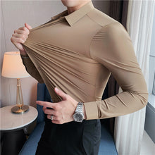 Load image into Gallery viewer, Men's Solid Color Business Stretch Shirt