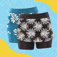 Load image into Gallery viewer, Women's Daisy Print Mid-rise Sweatpants