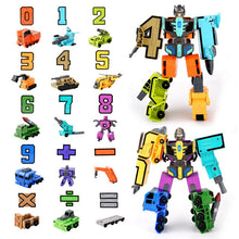 Load image into Gallery viewer, Toy Deformation Number Transform Robot gyerekeknek